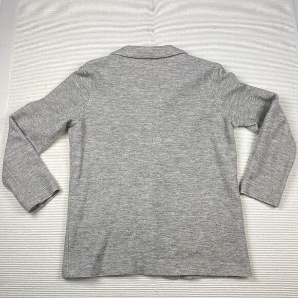 Elliot Lauren Womens Knit Sweater Blazer Grey Size 8 Cotton Single Button Career - Picture 2 of 8